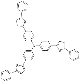 Tris(4-(5-phenylthiophen-2-yl)phenyl)amine CAS#: 1092356-36-9