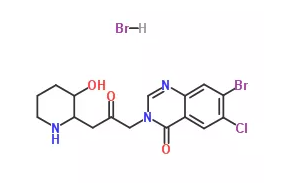 structure of Halofuginone Hydrobromide CAS 17395 31 2 - Halofuginone Hydrobromide CAS 17395-31-2