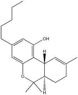 trans-6A,7,8,10A-Tetrahydro-6,6,9-trimethyl-3-pentyl-6H-dibenzo(B,D)pyran-1-ol CAS#: 6465-30-1