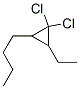 1-(2,2-Dichloro-3-ethylcyclopropyl)butane CAS#: 24551-86-8