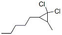 1-(2,2-Dichloro-3-methylcyclopropyl)pentane CAS#: 24551-85-7