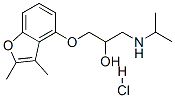 1-(2,3-dimethylbenzofuran-4-yl)oxy-3-(propan-2-ylamino)propan-2-ol hyd rochloride CAS#: 28396-68-1