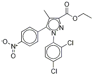 1-(2,4-Dichlorophenyl)-4-Methyl-5-(4-nitrophenyl)-1H-pyrazole-3-carboxylic Acid Ethyl Ester CAS#: 221385-24-6