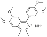 1-(3,4-Dimethoxyphenyl)-4-ethyl-6,7-dimethoxy-3-methylisoquinolin-2-ium-2-amine anion CAS#: 29726-99-6