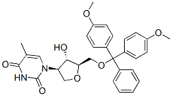1-((3R,4S,5R)-5-((BIS(4-METHOXYPHENYL)(PHENYL)METHOXY)METHYL)-4-HYDROXYTETRAHYDROFURAN-3-YL)-5-METHYLPYRIMIDINE-2,4(1H,3H)-DIONE CAS#: 215032-04-5