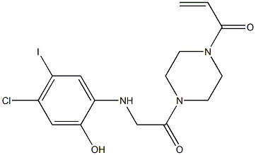 1-(4-(2-((4-chloro-2-hydroxy-5-iodophenyl)aMino)acetyl)piperazin-1-yl)prop-2-en-1-one CAS#: 1469337-95-8
