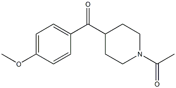 1-(4-(4-Methoxybenzoyl)piperidin-1-yl)ethanone CAS#: 25519-81-7