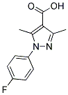 1-(4-FLUOROPHENYL)-3,5-DIMETHYL-1H-PYRAZOLE-4-CARBOXYLIC ACID CAS#: 288251-63-8