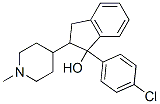 1-(4-chlorophenyl)-2-(1-methyl-4-piperidyl)-2,3-dihydroinden-1-ol CAS#: 20845-60-7