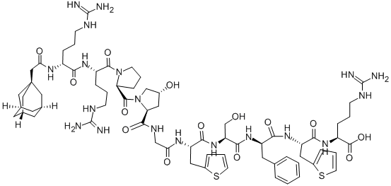 (1-ADAMANTANEACETYL-D-ARG0,HYP3,BETA-(2-THIENYL)-ALA5,8,D-PHE7)-BRADYKININ CAS#: 130942-96-0