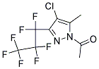 1-Acetyl-4-chloro-3-(heptafluoropropyl)-5-methyl-1H-pyrazole CAS#: 231301-25-0
