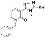 1-BENZYL-3-(4-METHYL-5-SULFANYL-4H-1,2,4-TRIAZOL-3-YL)-2(1H)-PYRIDINONE CAS#: 242472-19-1