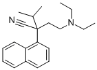 1-NAPHTHALENEACETONITRILE, alpha-(2-(DIETHYLAMINO)ETHYL)-alpha-ISOPROP YL- CAS#: 2572-72-7