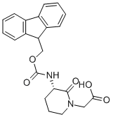 1-Piperidineaceticacid,3-[[(9H-fluoren-9-ylmethoxy)carbonyl]amino]-2-oxo-,(3S)-(9CI) CAS#: 215190-25-3