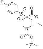 1-TERT-BUTYL 4-ETHYL 4-(4-FLUOROPHENYLSULFONYL)PIPERIDINE-1,4-DICARBOXYLATE CAS#: 226396-63-0