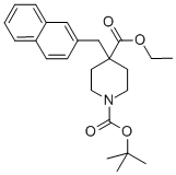 1-TERT-BUTYL 4-ETHYL 4-(NAPHTHALEN-2-YLMETHYL)PIPERIDINE-1,4-DICARBOXYLATE CAS#: 227470-74-8