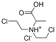 1-carboxyethyl-bis(2-chloroethyl)azanium chloride CAS#: 2752-21-8