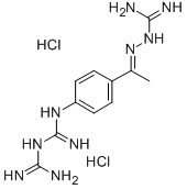 1-(p-(1-(Aminohydrazinylidene)ethyl)phenyl)biguanide dihydrochloride CAS#: 2964-25-2