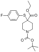1-tert-Butyl-4-ethyl 4-(4-fluorophenylthio)piperidine-1,4-dicarboxylate CAS#: 226396-62-9