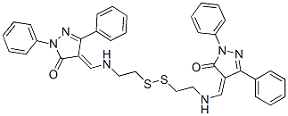 1,10-Bis(1,3-diphenyl-5-oxo-2-pyrazolin-4-ylidene)-2,9-diaza-5,6-dithiadecane CAS#: 24702-44-1
