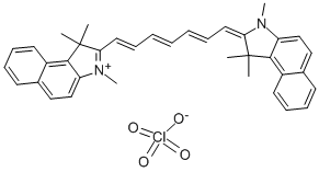 1,1',3,3,3',3'-HEXAMETHYL-4,4',5,5'-DI-BENZO-2,2'-INDOTRICARBOCYANINE PERCHLORATE CAS#: 23178-67-8
