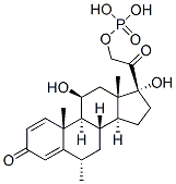 11beta,17,21-trihydroxy-6alpha-methylpregna-1,4-diene-3,20-dione 21-(dihydrogen phosphate) CAS#: 22252-38-6