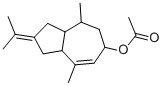 1,2,3,3a,4,5,6,8a-octahydro-2-isopropylidene-4,8-dimethylazulen-6-yl acetate CAS#: 117-98-6