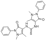 1,3-BIS-(1,5-DIMETHYL-3-OXO-2-PHENYL-2,3-DIHYDRO-1H-PYRAZOL-4-YL)-THIOUREA CAS#: 26084-35-5