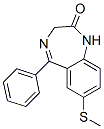 1,3-Dihydro-7-(methylthio)-5-phenyl-2H-1,4-benzodiazepine-2-one CAS#: 2891-12-5