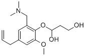 1,3-Propanediol, 3-(4-allyl-2-((dimethylamino)methyl)-6-methoxyphenoxy )- CAS#: 102612-75-9