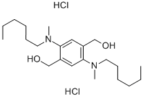 1,4-BENZENEDIMETHANOL, 2,5-BIS(HEXYLMETHYLAMINO)-, DIHYDROCHLORIDE CAS#: 215182-33-5