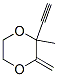 1,4-Dioxane, 2-ethynyl-2-methyl-3-methylene- (9CI) CAS#: 214967-64-3