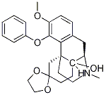 14-Hydroxy-3-Methoxy-17-Methyl-6-oxo-4-phenoxy-Morphinan 6-Ethylene Ketal CAS#: 21020-34-8