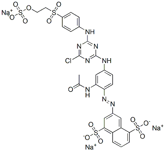 1,5-Naphthalenedisulfonic acid, 3-2-(acetylamino)-4-4-chloro-6-4-2-(sulfooxy)ethylsulfonylphenylamino-1,3,5-triazin-2-ylaminophenylazo-, trisodium salt CAS#: 215612-56-9