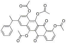 1,6,10,11-Tetrakis(acetyloxy)-8-(1-phenylethyl)-5,12-naphthacenedione CAS#: 21127-34-4