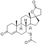 17-Hydroxy-7-alpha-mercapto-3-oxo-17-alpha-pregn-4-ene-21-carboxylic acid-gamma-lactone-7-acetate CAS#: 52-01-7