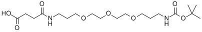 17-Oxo-6,9,12-trioxa-2,16-diazaeicosanedioic acid 1-(1,1-dimethylethyl)ester CAS#: 250612-31-8