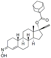 (17R)-3-(Hydroxyimino)-19-norpregn-4-en-20-yn-17-ol 17-(1-adamantanecarboxylate) CAS#: 26698-66-8