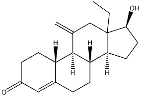 (17beta)-13-Ethyl-17-hydroxy-11-methylenegon-4-en-3-one CAS#: 220332-82-1