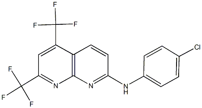 1,8-Naphthyridin-2-amine,N-(4-chlorophenyl)-5,7-bis(trifluoromethyl)-(9CI) CAS#: 241488-35-7