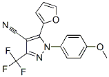 1H-Pyrazole-4-carbonitrile, 5-(2-furanyl)-1-(4-methoxyphenyl)-3-(trifluoromethyl)- CAS#: 218632-32-7
