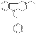 1H-Pyrido(4,3-b)indole, 2,3,4,5-tetrahydro-5-(2-(6-methyl-3-pyridyl)et hyl)-2-propyl- CAS#: 20674-92-4