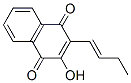 2-(1-Butenyl)-3-hydroxy-1,4-naphthoquinone CAS#: 29366-43-6