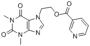2-(1,2,3,6-tetrahydro-1,3-dimethyl-2,6-dioxo-7H-purin-7-yl)ethyl nicotinate CAS#: 13425-39-3