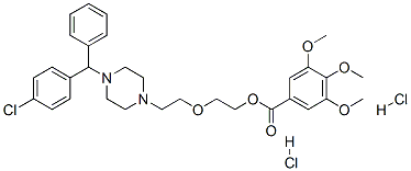 2-[2-[4-[(4-chlorophenyl)-phenyl-methyl]piperazin-1-yl]ethoxy]ethyl 3, 4,5-trimethoxybenzoate dihydrochloride CAS#: 20541-83-7