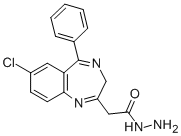 2-(2-ACETYLHYDRAZINO)-7-CHLORO-5-PHENYL-3H-1,4-BENZODIAZEPINE CAS#: 28910-89-6