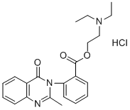 2-(2-Methyl-4-oxo-3(4H)-quinazolinyl)benzoic acid 2-(diethylamino)ethy l ester HCl CAS#: 2619-06-9