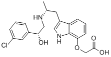 2-[[3-[(2R)-2-[[(2R)-2-(3-chlorophenyl)-2-hydroxy-ethyl]amino]propyl]- 1H-indol-7-yl]oxy]acetic acid CAS#: 244081-42-3