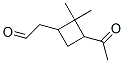 2-(3-acetyl-2,2-dimethyl-cyclobutyl)acetaldehyde CAS#: 2704-78-1