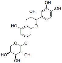 2-(3,4-Dihydroxyphenyl)-3,4-dihydro-3,5-dihydroxy-2H-1-benzopyran-7-yl L-arabinopyranoside CAS#: 29289-02-9